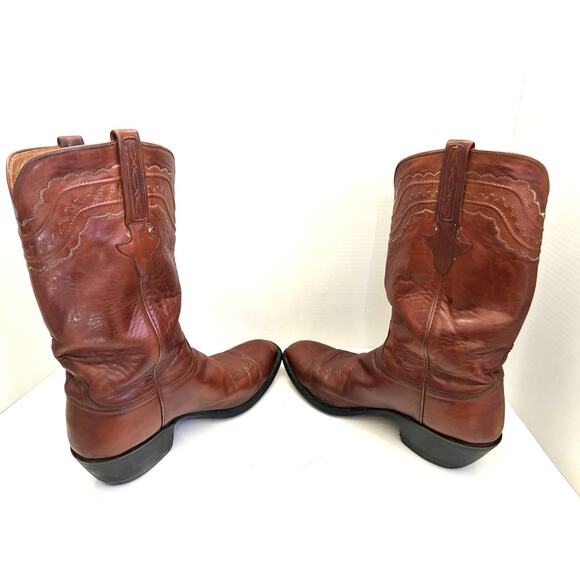 Lucchese Classics Handmade Cowboy Boots Men’s 10D Brown (Read) - Picture 9 of 13